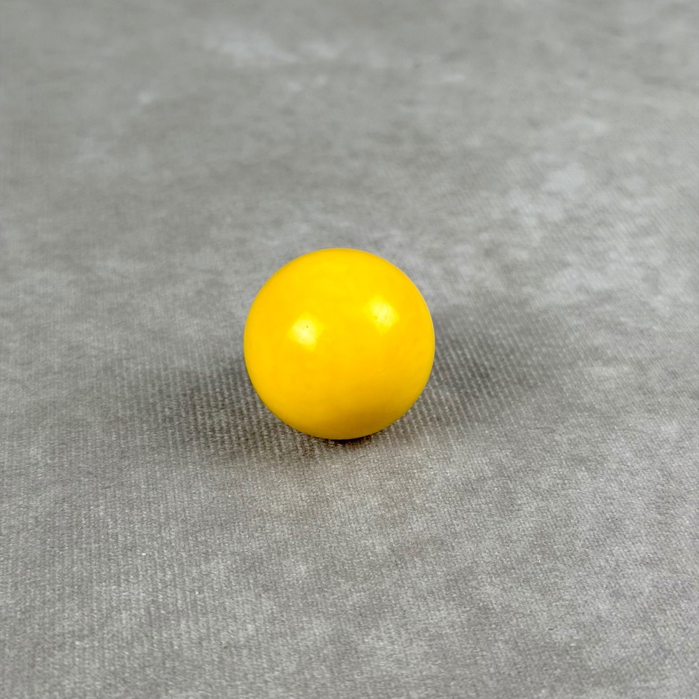 Vintage 1986 Mouse Trap Game Replacement Yellow Marble Ball Plastic Piece
